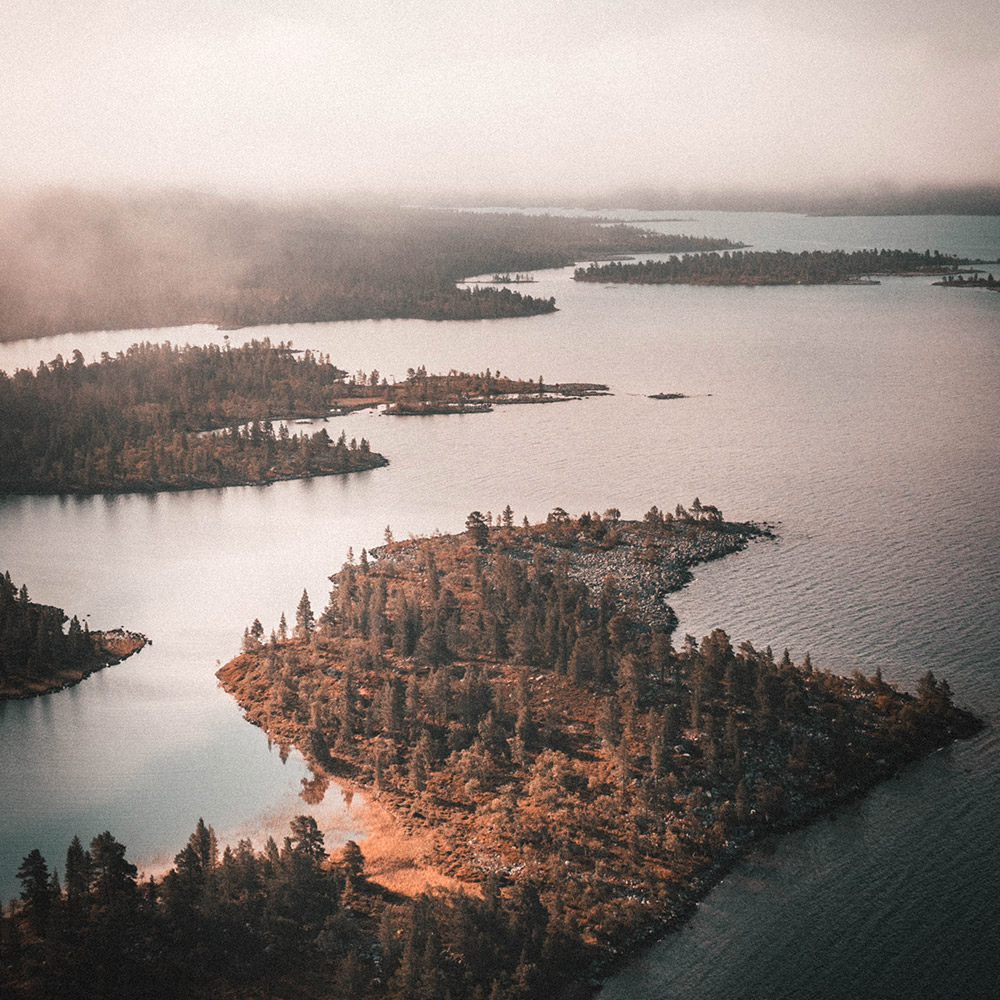 Seenlandschaft in Schweden Rogen Nationalpark